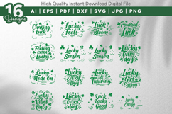 Lucky Quotes SVG Bundle 16 Pack Product Image 1