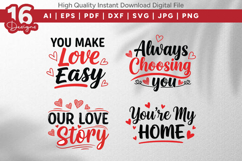 Romantic Love Quotes SVG Bundle Product Image 4