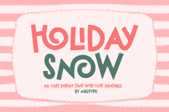 Holiday Snow - Cute Display Ligature Font Product Image 1