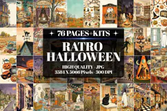 Retro Halloween Junk Journal Digital Kit| Junk Journal Product Image 1