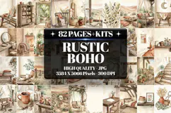 Rustic Boho Junk Journal Digital Kit| Junk Journal Product Image 1