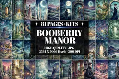 Booberry Manor Gothic Junk Journal Kit| Junk Journal Product Image 1