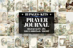 Prayer Journal Junk Journal Digital Kit| Junk Journal Product Image 1