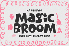 Magic Broom | Imperfect Halloween Fun Font Product Image 1