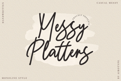 Messy Platters - Monoline Casual Font Product Image 1