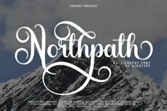 Northpath - Swirl Calligraphy Font Product Image 2