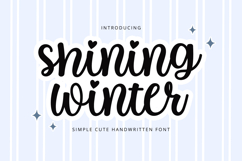 Shining Winter - Cute Handwritten Font Product Image 1