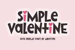 Simple Valentine - Cute Lovely Font Product Image 1
