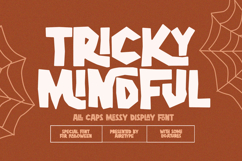 Tricky Mindful - All Caps Halloween Ugly Font Product Image 1