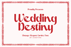 Wedding Destiny - Pretty Elegant Cursive Font Product Image 1