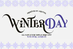 Winter Day - Luxury All Caps Display Serif Product Image 1