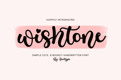 Wishtone - Simple Handwritten Font Product Image 1