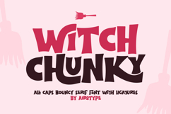 Witch Chunky - All Caps Bouncy Bold Font Product Image 1