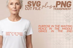 4x Purpose Over Fear Grace Peace SVG Cut Files Cricut Product Image 2