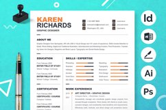 Simple Minimalist CV Curriculum Vita Product Image 1