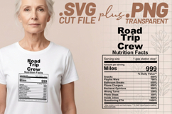4x Nutrition Facts Cricut SVG Cut Files Shirt Designs Product Image 2