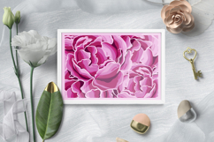 Peonies paper flowers cricut machine / Peonies layered paper Product Image 2
