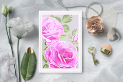 Flower shadow box / Flower 3D Shadow Box Paper Cut Product Image 2