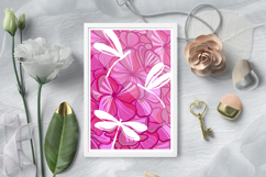 Flower and dragonfly layered paper cut / cricut machine Product Image 2