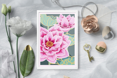 Lotus Layered papercut / Flower Layered papercut Product Image 2