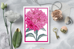Flowers paper cutting SVG design/ layered papercut Product Image 2
