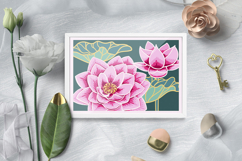 Lotus Layered papercut / Flower Layered papercut Product Image 2
