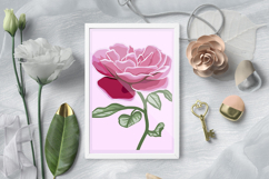 Rose SVG / Roses layered paper cut / Shadow box Roses Product Image 2