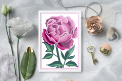Peonies paper flowers cricut machine / Peonies layered paper Product Image 2