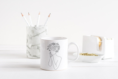 Girl With Flowers / Woman with Flowers template Product Image 2