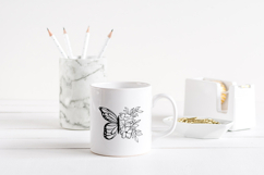 Butterfly with flowers Papercut / Butterfly with flowers Product Image 2