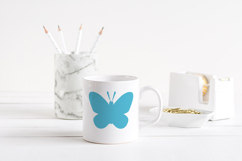 Butterfly silhouette template / butterfly paper cut Product Image 2