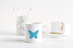 Butterfly silhouette template / butterfly paper cut Product Image 2