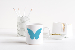 Butterfly silhouette template / butterfly paper cut Product Image 2