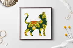 Layered paper cut Cat / 3D Paper Paper Cut Cat Product Image 2