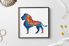 Lion Mandala Layered paper cut / Lion paper Product Image 2