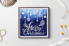 Layered papercut Christmas card / cut files SVG Product Image 2