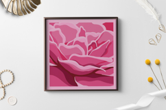 Beautiful rose layered paper cut template/ Papercut Rose SVG Product Image 2