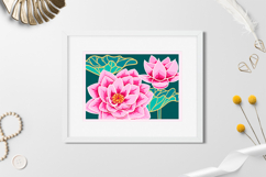 Lotus Layered papercut / Flower Layered papercut Product Image 3