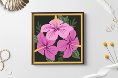 Layered paper cut hibiscus / Hibiscus Shadow box Product Image 2