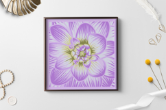 Flowers paper cutting SVG design/ layered papercut Product Image 2