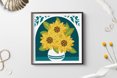 Sunflower SVG / sunflower greeting card Product Image 2