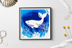 Layered paper cut sea / Layered paper cut sea SVG Product Image 2