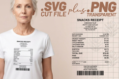 4x Snacks Receipts Crunch Therapy Sweet Treat SVG Cut Files Product Image 2