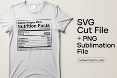 4x Funny Quotes Pet Snake Nutrition Fact SVG Cut Files Product Image 2