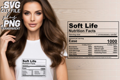 4x Nutrition Facts Softball Mom Spring SVG Cut Files Shirt Product Image 2