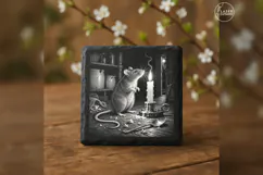 The Pantry Flame Gothic Animal Laser Engraving PNG Product Image 2