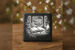Lamplit Chapter Winter Christmas Laser Engraving PNG Product Image 2