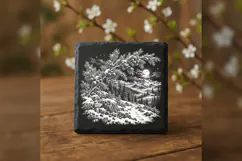 The Juniper Moonpath Laser Engraving PNG Product Image 3