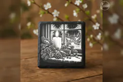 The Candle at Winterglass Classic Christmas Laser Engraving Product Image 3