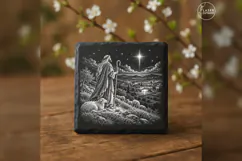 Shepherd Christmas Sky Laser Engraving PNG Product Image 3
